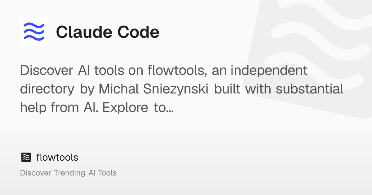 Claude Code: Your code’s new collaborator | flowtools