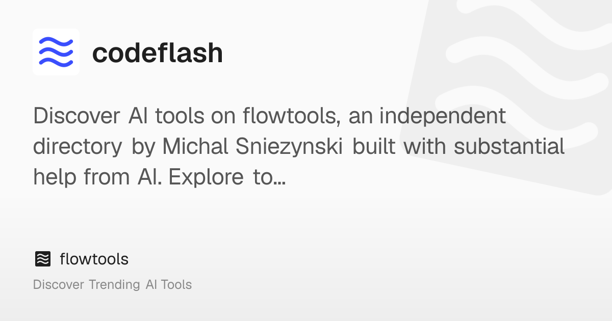 codeflash: Always Ship Optimal Code | flowtools